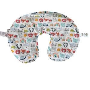 Boppy Pillow Cover with Animal and Rainbow Print